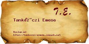 Tankóczi Emese névjegykártya