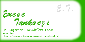 emese tankoczi business card